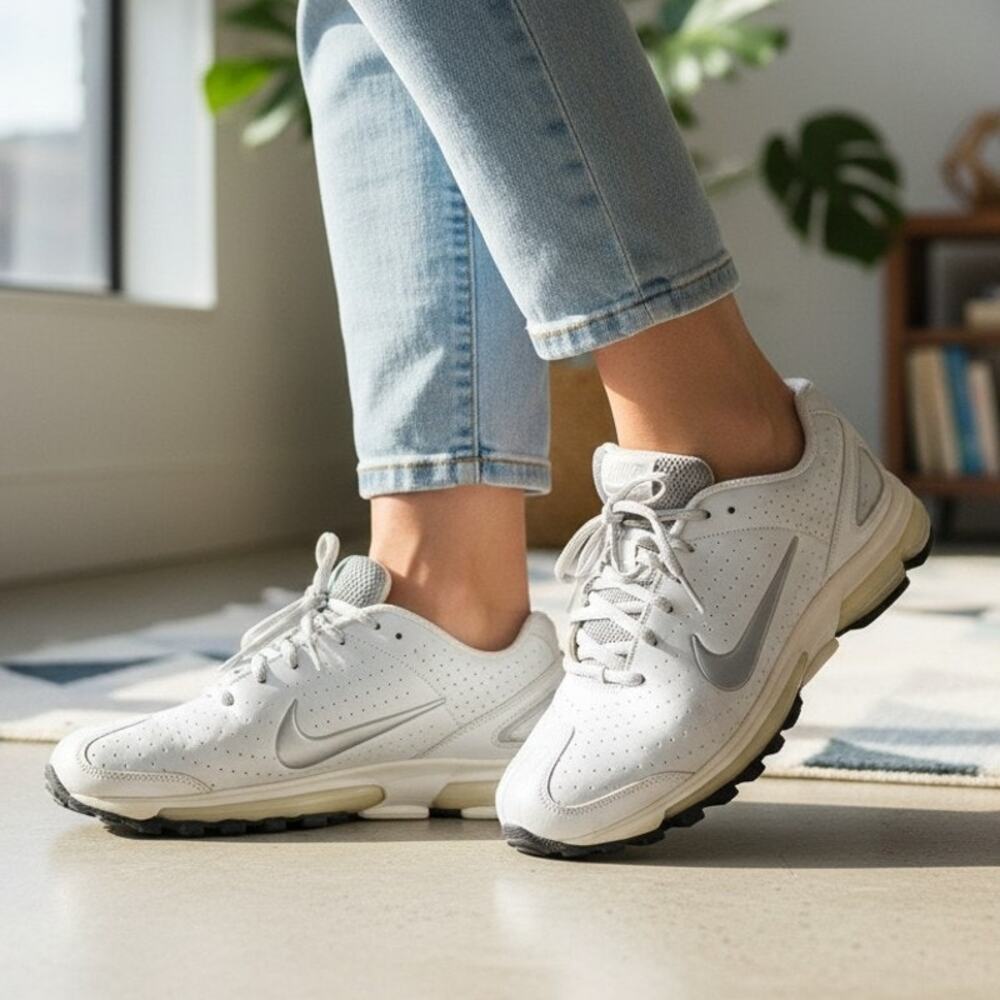 Nike Air Max 03 Womens 9 White Silver Golf Shoes 313100-101 Vintage Y2K w/ Box